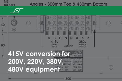 415V conversion for 200V, 220V, 380V, 480V equipment